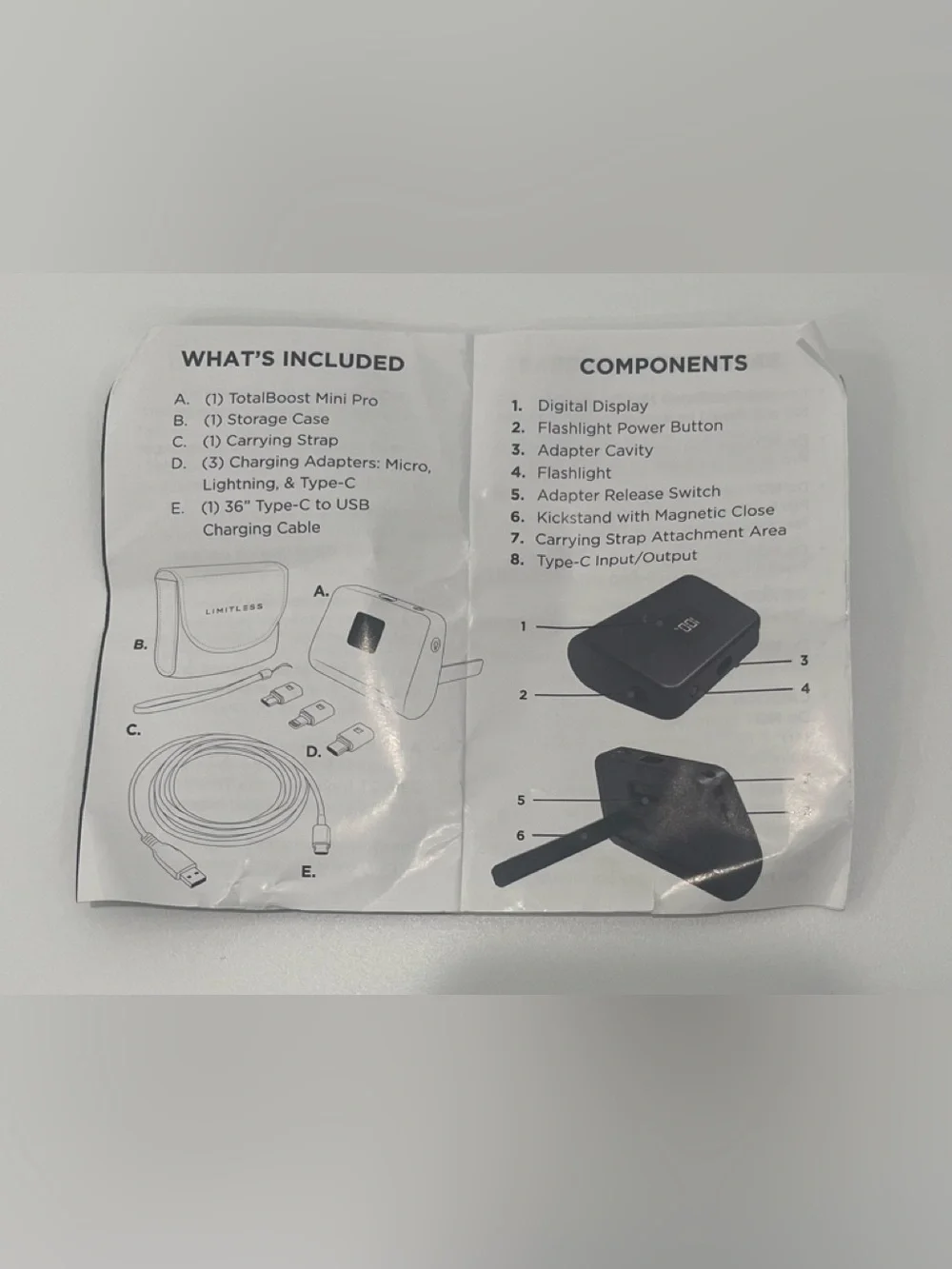 LIMITLESS TotalBoost Mini Pro Portable Power Bank